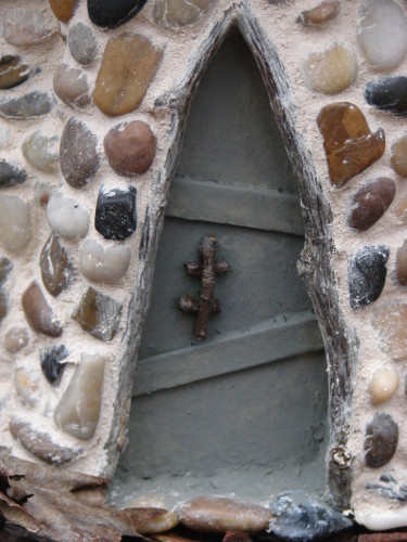 Pinecone Fairy Cottage Door
