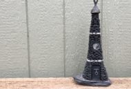 The Ebony Tower Fairy House by Trilby Works