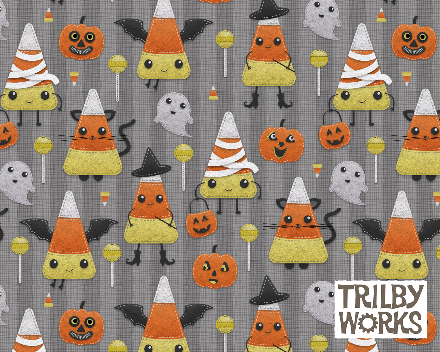 Candy Corn Trick or Treat by Trilby Works