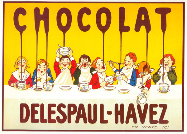 Chocolat Delespaul Havez Vintage French Poster