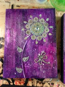 DE Fun-A-Day, Day 24, Flower with Dragonfly