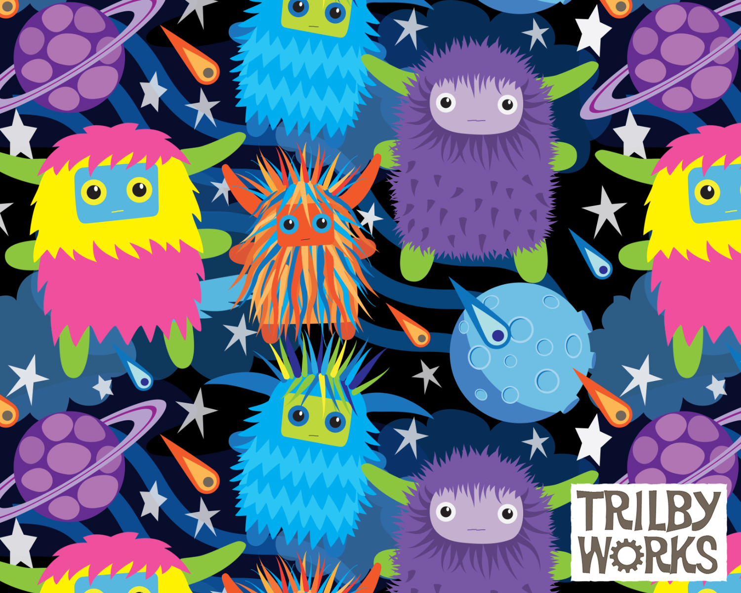 Monsters in Space by Trilby Works