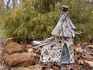 Pine Cone Stone Fairy Cottage