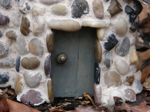 Pinecone Fairy Cottage Door