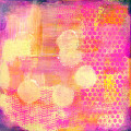 Pink & Yellow Shades Background for Collage Painting