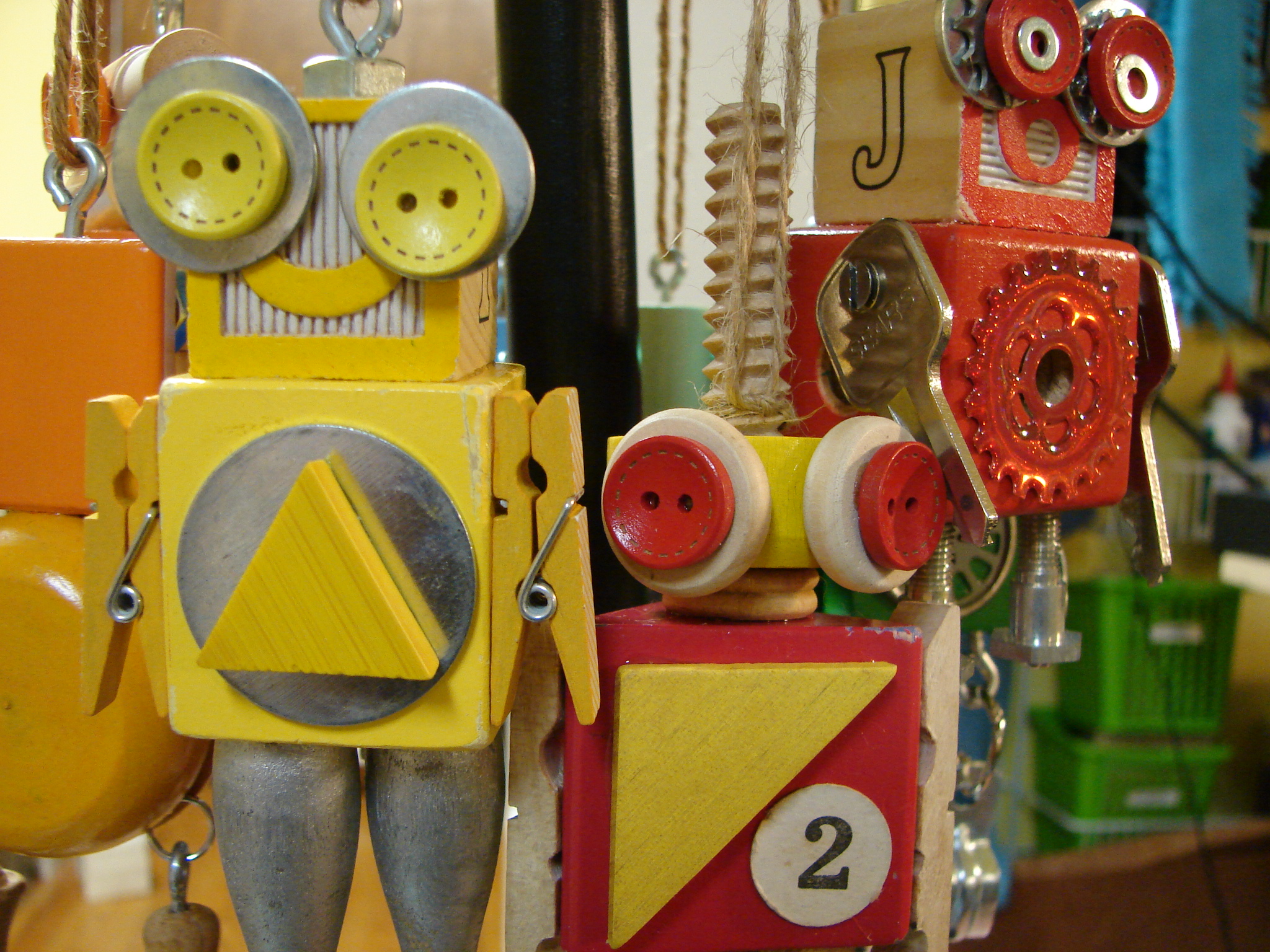 Robot Ornaments by Trilby Works