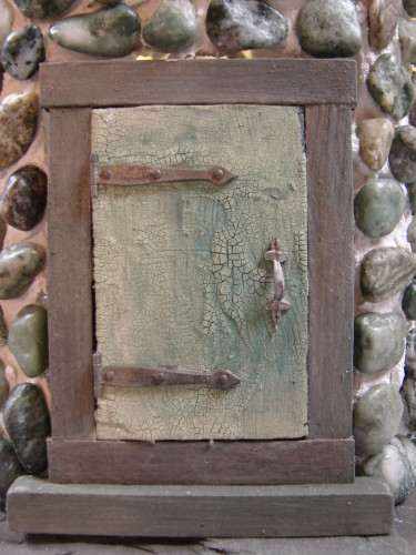 Slate and Sage Fairy House Door 