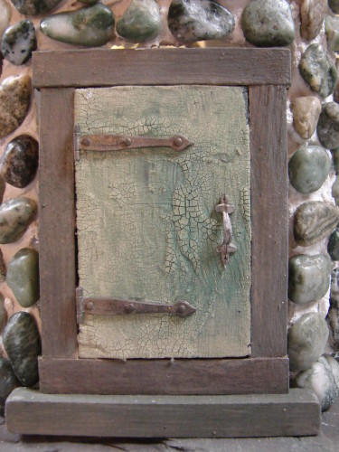 Slate and Sage Fairy House Door