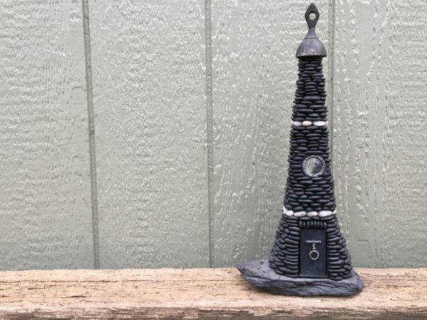 The Ebony Tower Fairy House by Trilby Works