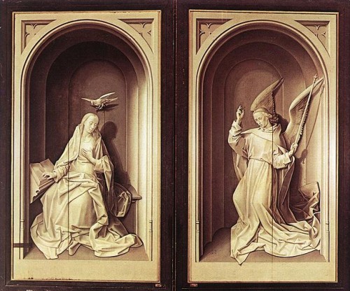 van der Goes, Hugo, Annunciation, Portinari Triptych Frontispiece, c1476